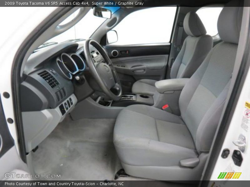 Super White / Graphite Gray 2009 Toyota Tacoma V6 SR5 Access Cab 4x4