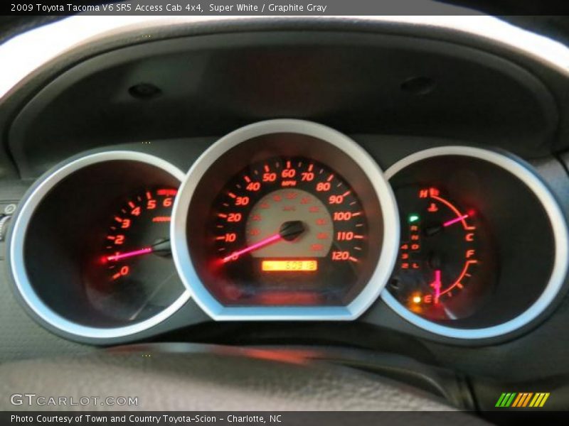 Super White / Graphite Gray 2009 Toyota Tacoma V6 SR5 Access Cab 4x4