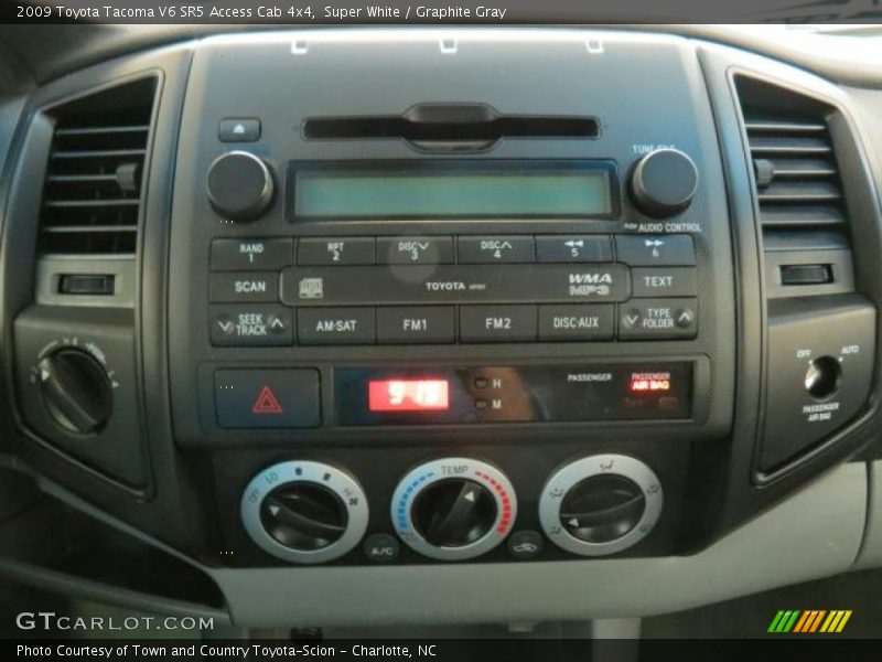Super White / Graphite Gray 2009 Toyota Tacoma V6 SR5 Access Cab 4x4