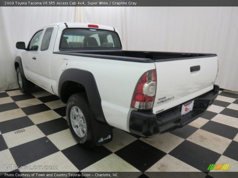 Super White / Graphite Gray 2009 Toyota Tacoma V6 SR5 Access Cab 4x4