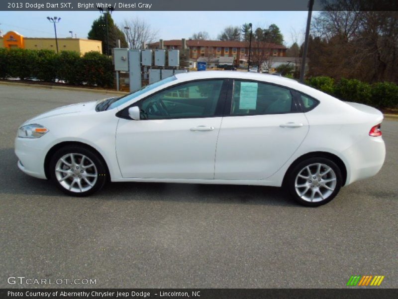 Bright White / Diesel Gray 2013 Dodge Dart SXT