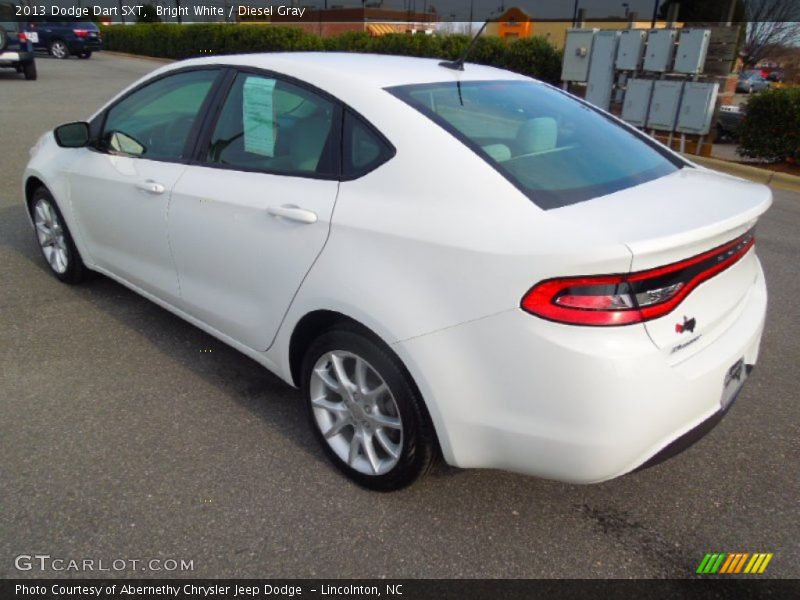 Bright White / Diesel Gray 2013 Dodge Dart SXT