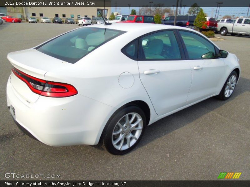 Bright White / Diesel Gray 2013 Dodge Dart SXT