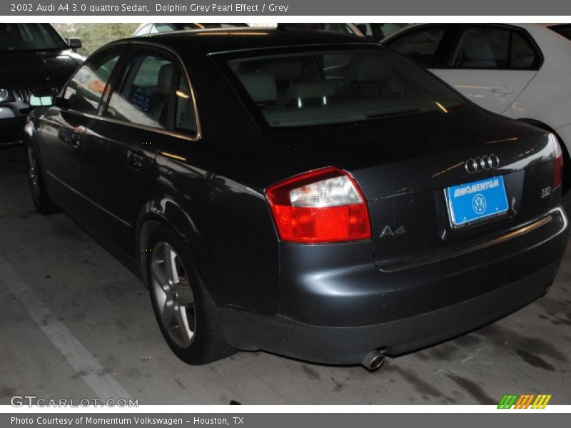 Dolphin Grey Pearl Effect / Grey 2002 Audi A4 3.0 quattro Sedan