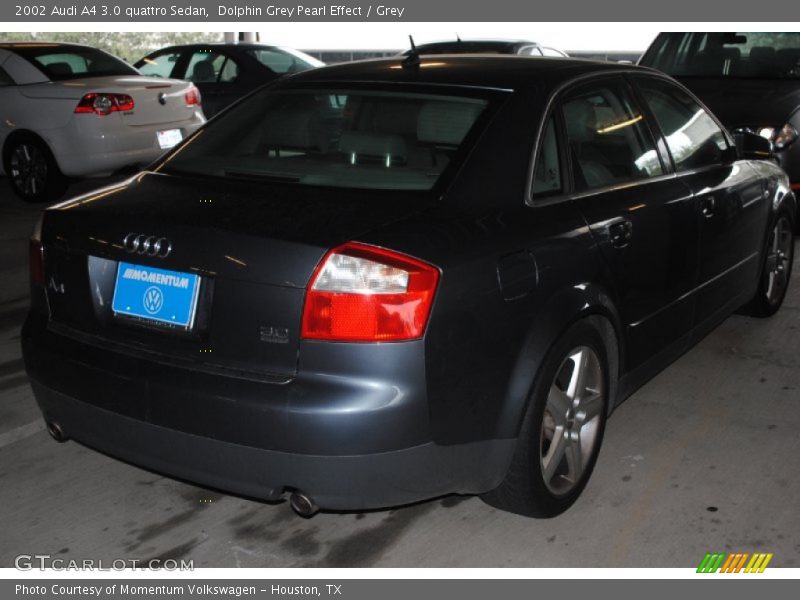 Dolphin Grey Pearl Effect / Grey 2002 Audi A4 3.0 quattro Sedan