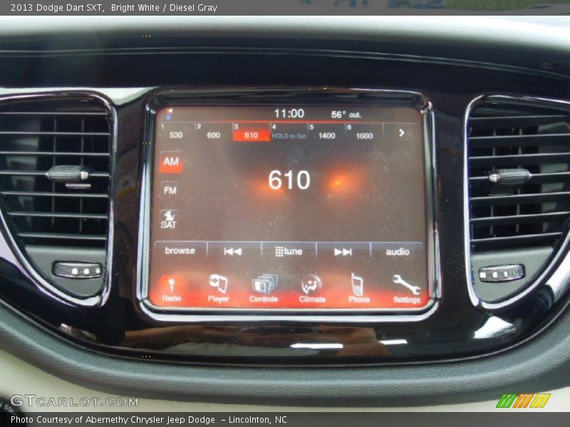 Bright White / Diesel Gray 2013 Dodge Dart SXT