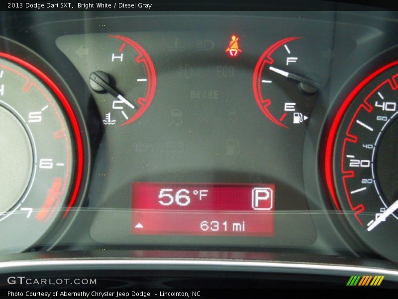 Bright White / Diesel Gray 2013 Dodge Dart SXT