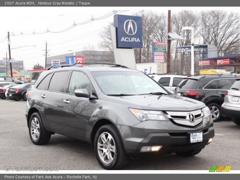 Nimbus Gray Metallic / Taupe 2007 Acura MDX