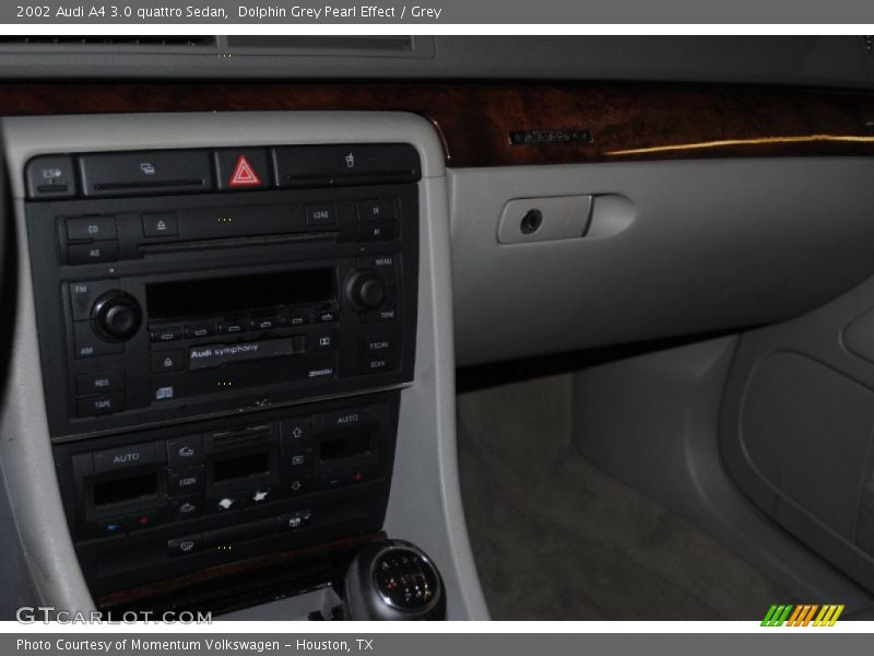 Dolphin Grey Pearl Effect / Grey 2002 Audi A4 3.0 quattro Sedan