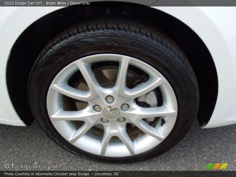 Bright White / Diesel Gray 2013 Dodge Dart SXT