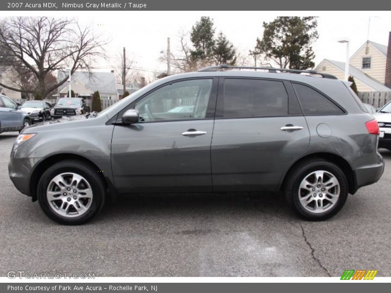 Nimbus Gray Metallic / Taupe 2007 Acura MDX