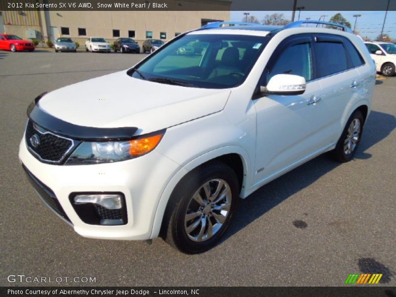 Snow White Pearl / Black 2012 Kia Sorento SX V6 AWD