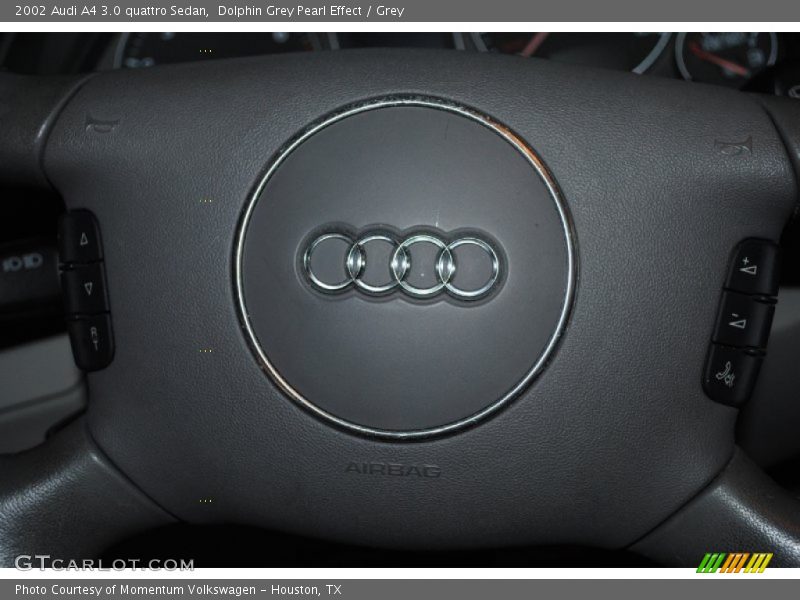 Dolphin Grey Pearl Effect / Grey 2002 Audi A4 3.0 quattro Sedan