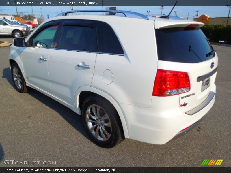 Snow White Pearl / Black 2012 Kia Sorento SX V6 AWD