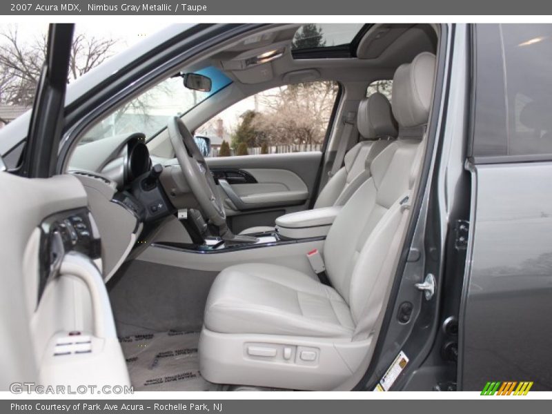 Nimbus Gray Metallic / Taupe 2007 Acura MDX