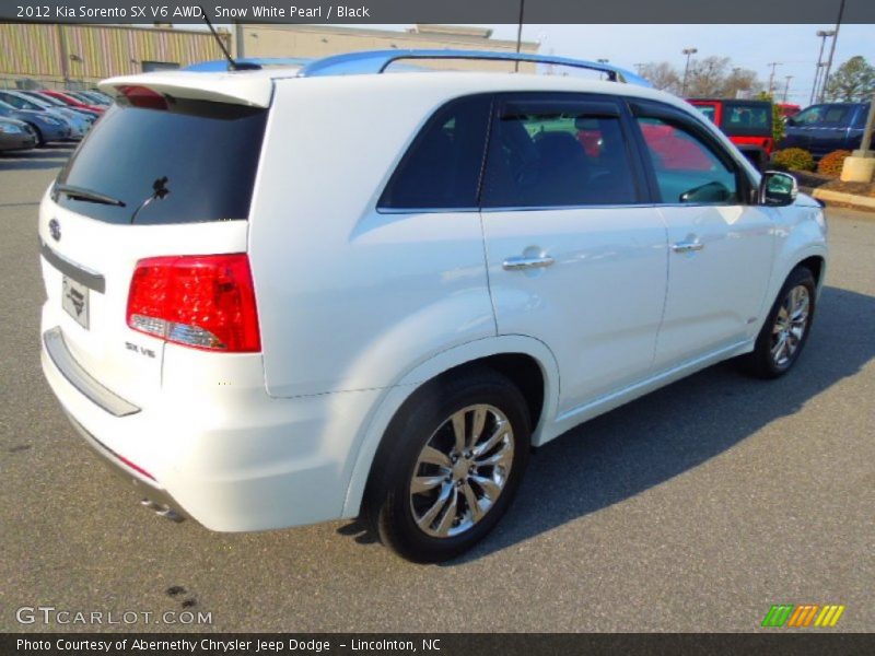 Snow White Pearl / Black 2012 Kia Sorento SX V6 AWD