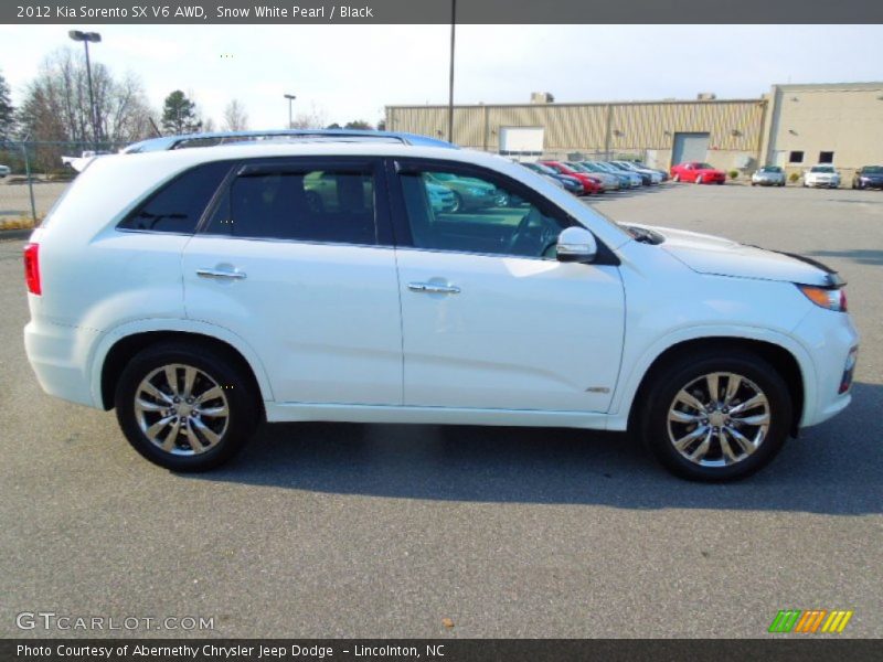 Snow White Pearl / Black 2012 Kia Sorento SX V6 AWD