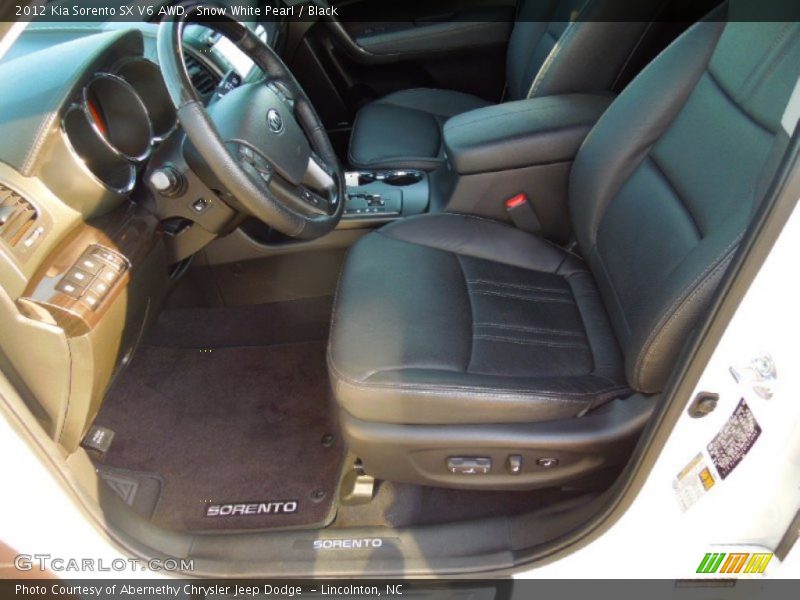 Snow White Pearl / Black 2012 Kia Sorento SX V6 AWD