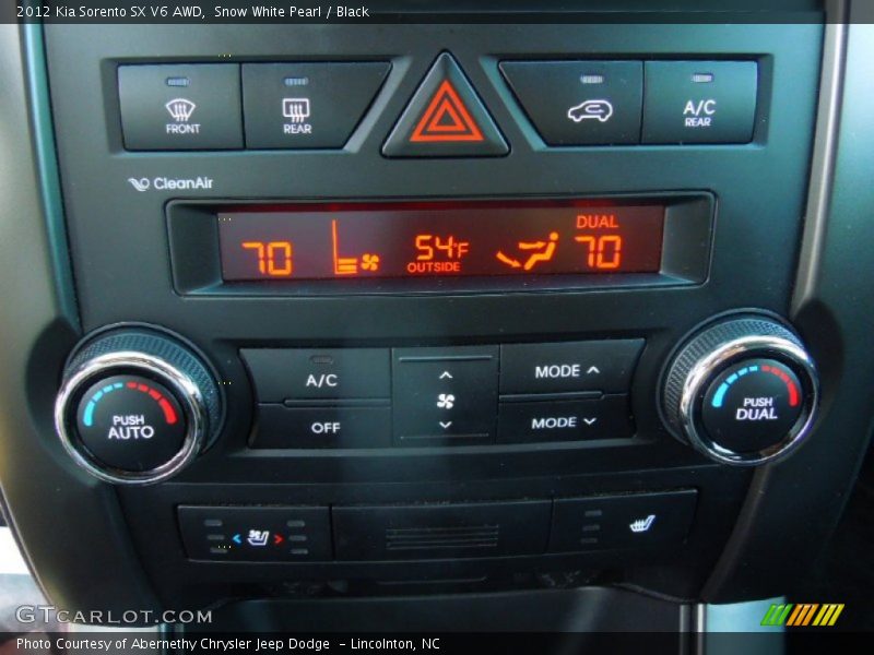 Snow White Pearl / Black 2012 Kia Sorento SX V6 AWD