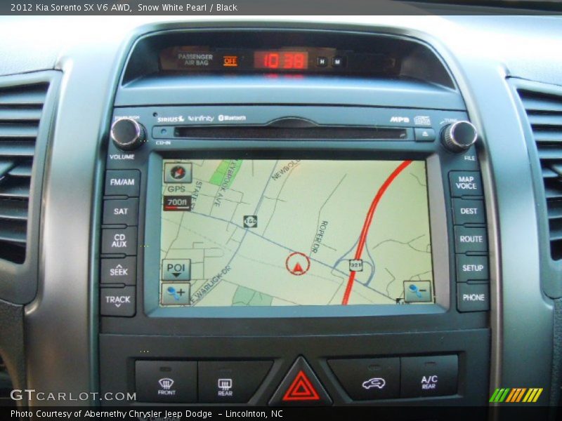 Snow White Pearl / Black 2012 Kia Sorento SX V6 AWD