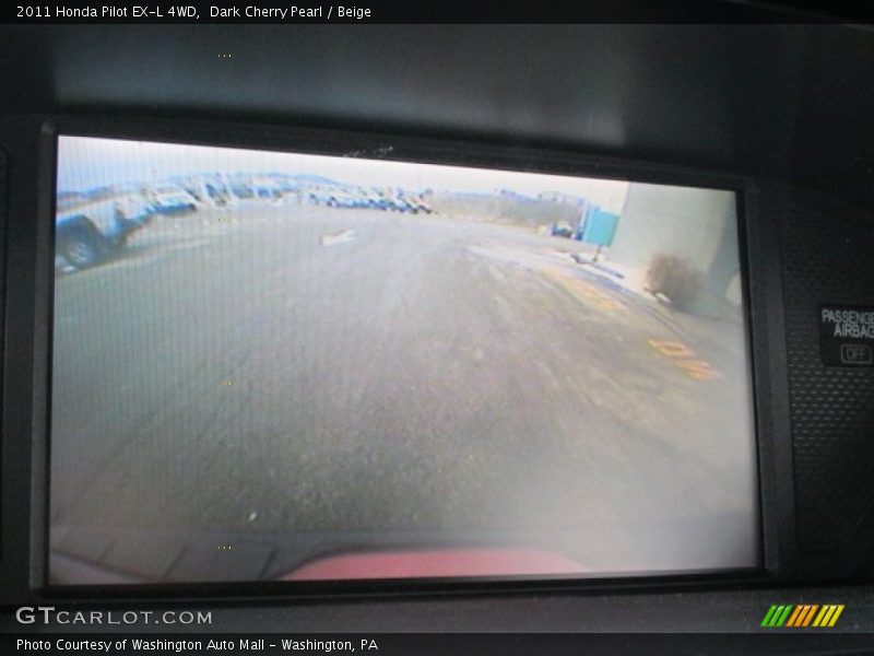 Dark Cherry Pearl / Beige 2011 Honda Pilot EX-L 4WD