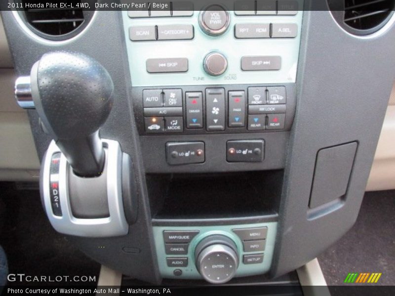 Dark Cherry Pearl / Beige 2011 Honda Pilot EX-L 4WD