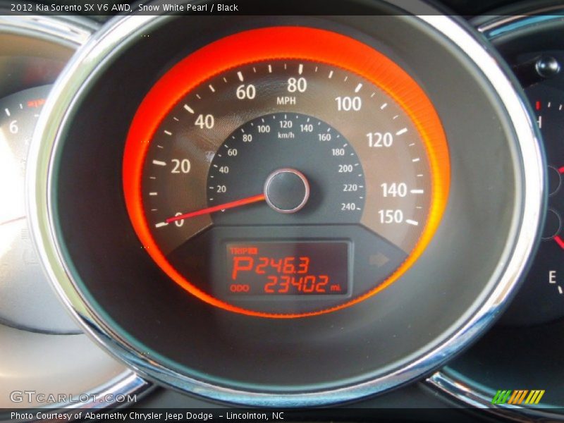 Snow White Pearl / Black 2012 Kia Sorento SX V6 AWD
