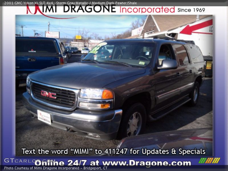 Storm Gray Metallic / Medium Dark Pewter/Shale 2001 GMC Yukon XL SLT 4x4