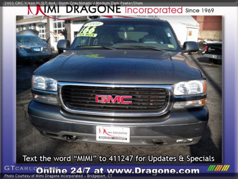 Storm Gray Metallic / Medium Dark Pewter/Shale 2001 GMC Yukon XL SLT 4x4