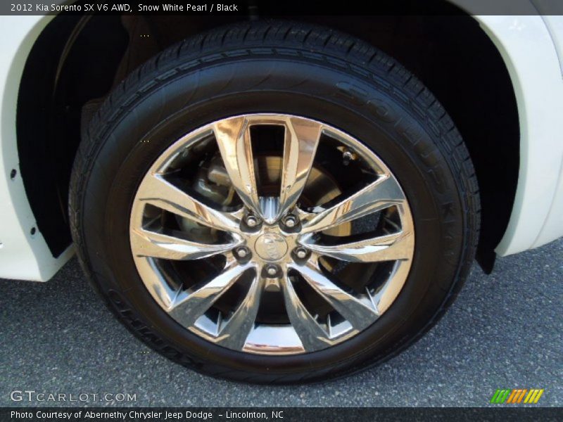 Snow White Pearl / Black 2012 Kia Sorento SX V6 AWD