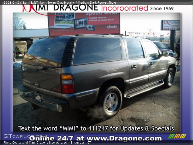 Storm Gray Metallic / Medium Dark Pewter/Shale 2001 GMC Yukon XL SLT 4x4