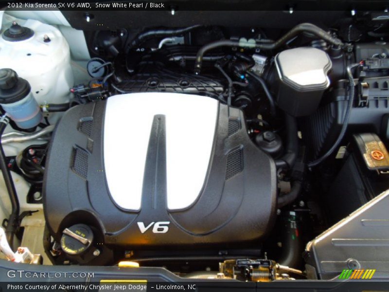 Snow White Pearl / Black 2012 Kia Sorento SX V6 AWD