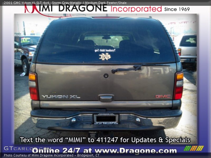 Storm Gray Metallic / Medium Dark Pewter/Shale 2001 GMC Yukon XL SLT 4x4