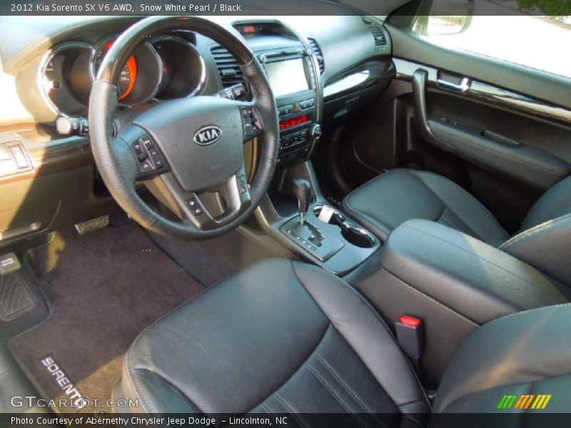 Snow White Pearl / Black 2012 Kia Sorento SX V6 AWD