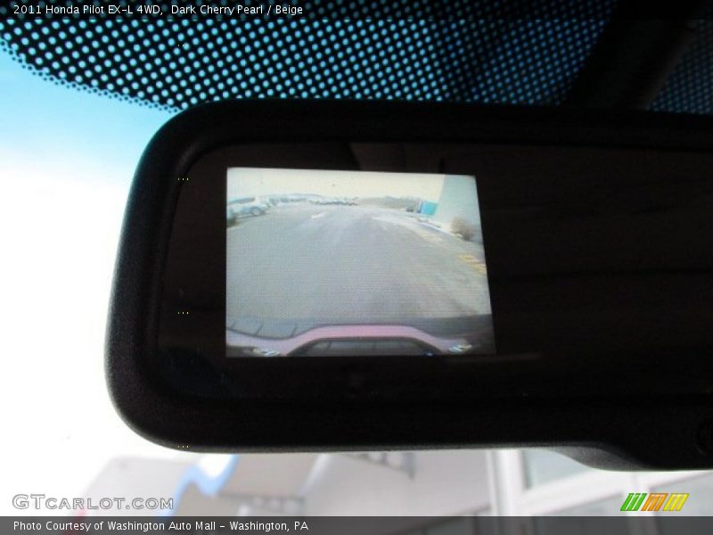 Dark Cherry Pearl / Beige 2011 Honda Pilot EX-L 4WD