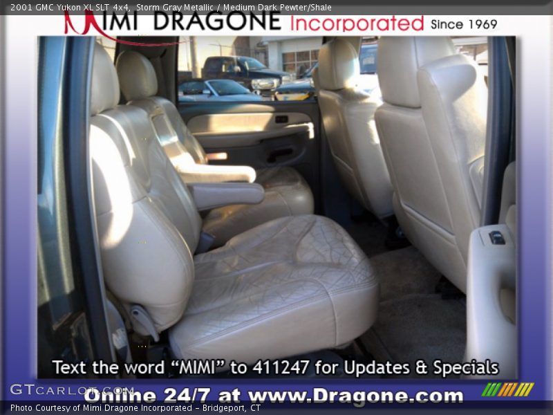 Storm Gray Metallic / Medium Dark Pewter/Shale 2001 GMC Yukon XL SLT 4x4
