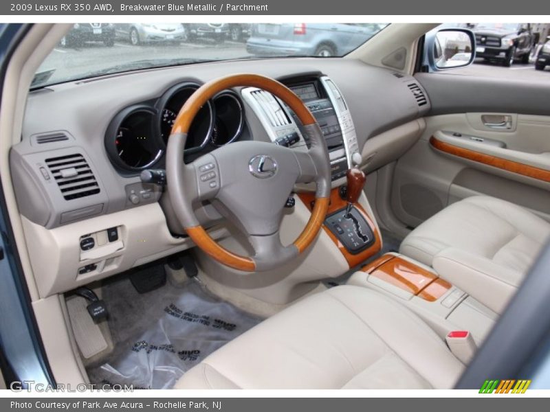 Breakwater Blue Metallic / Parchment 2009 Lexus RX 350 AWD