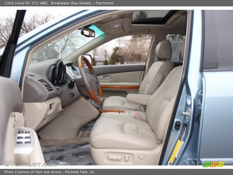Breakwater Blue Metallic / Parchment 2009 Lexus RX 350 AWD