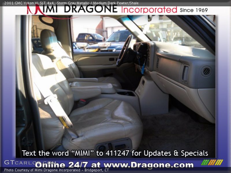 Storm Gray Metallic / Medium Dark Pewter/Shale 2001 GMC Yukon XL SLT 4x4