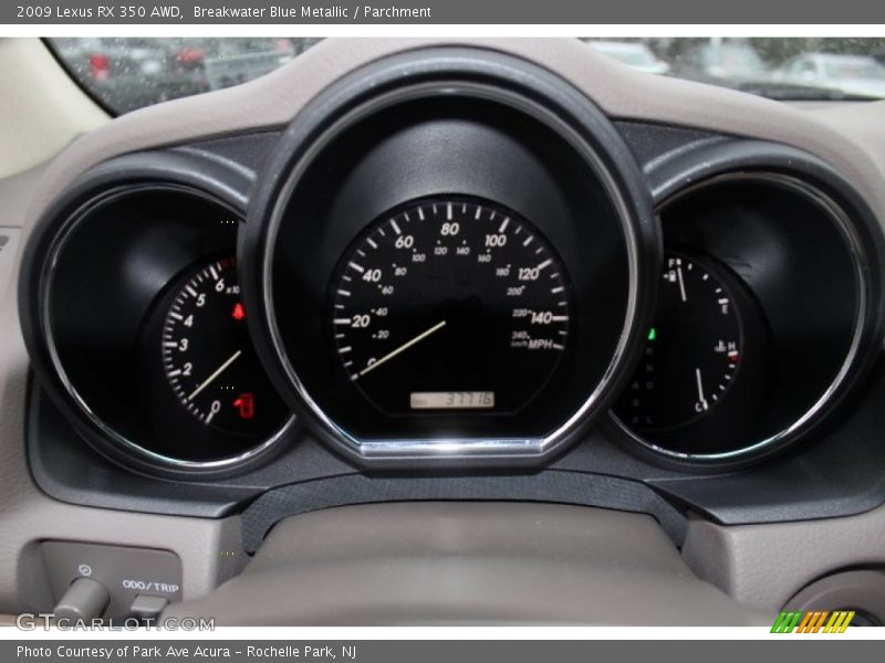 Breakwater Blue Metallic / Parchment 2009 Lexus RX 350 AWD