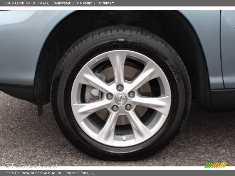 Breakwater Blue Metallic / Parchment 2009 Lexus RX 350 AWD