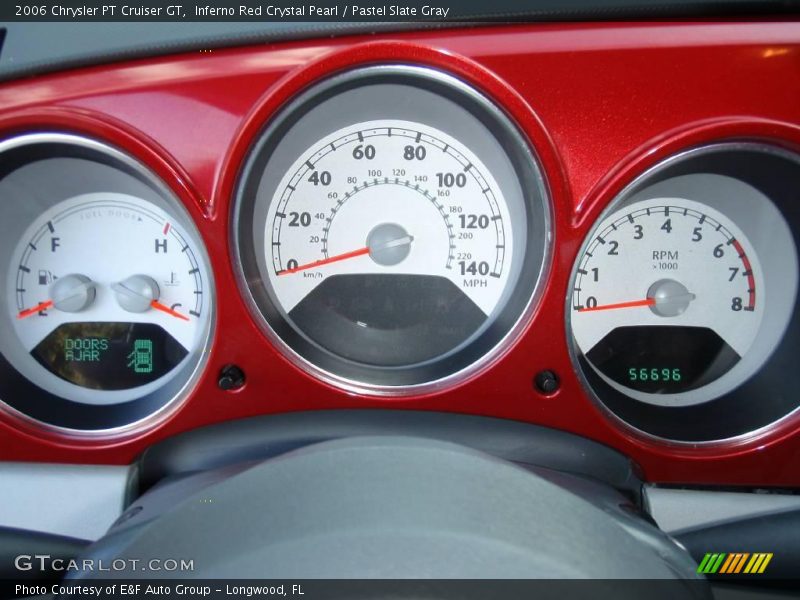 Inferno Red Crystal Pearl / Pastel Slate Gray 2006 Chrysler PT Cruiser GT