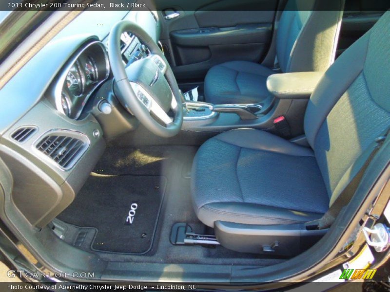 Black / Black 2013 Chrysler 200 Touring Sedan