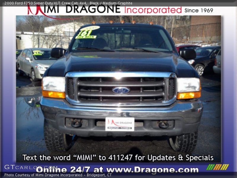 Black / Medium Graphite 2000 Ford F350 Super Duty XLT Crew Cab 4x4