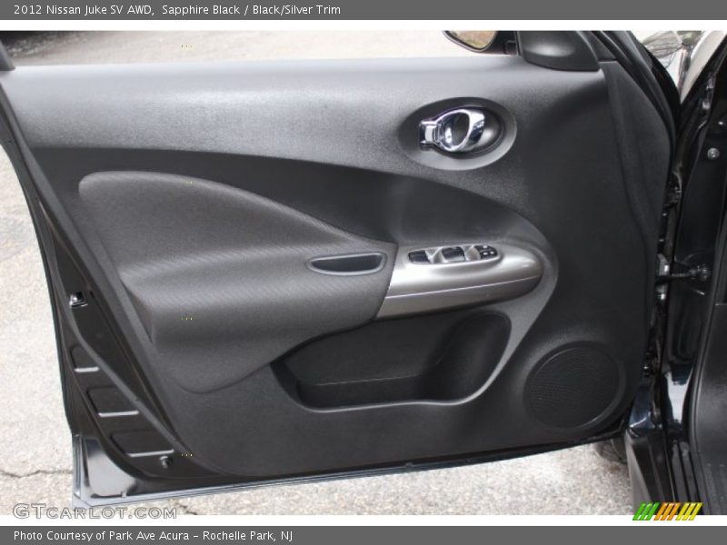 Sapphire Black / Black/Silver Trim 2012 Nissan Juke SV AWD