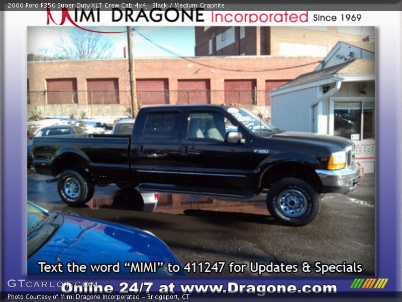 Black / Medium Graphite 2000 Ford F350 Super Duty XLT Crew Cab 4x4