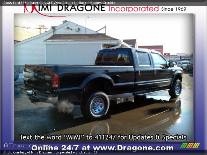 Black / Medium Graphite 2000 Ford F350 Super Duty XLT Crew Cab 4x4