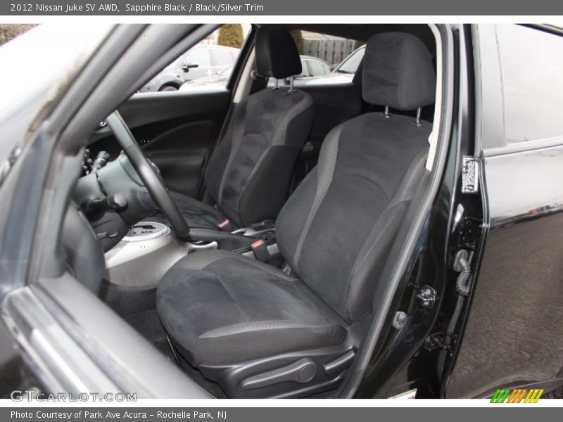 Sapphire Black / Black/Silver Trim 2012 Nissan Juke SV AWD