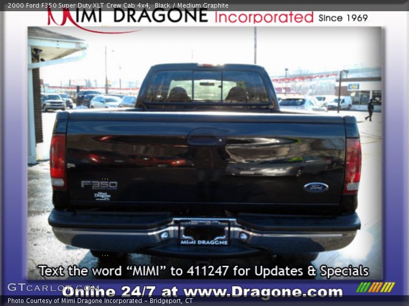 Black / Medium Graphite 2000 Ford F350 Super Duty XLT Crew Cab 4x4
