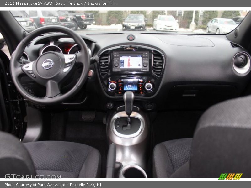 Sapphire Black / Black/Silver Trim 2012 Nissan Juke SV AWD
